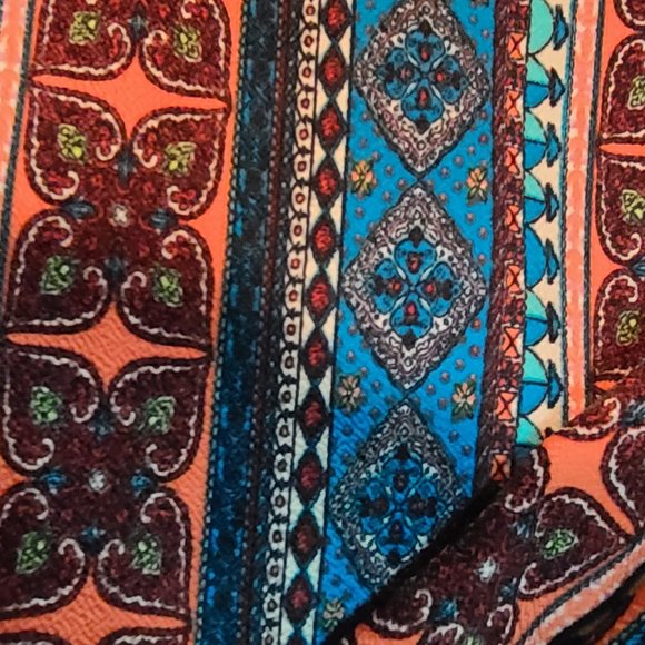 Vibrant Color Print Boho Pants by Vamp Med - Picture 4 of 7